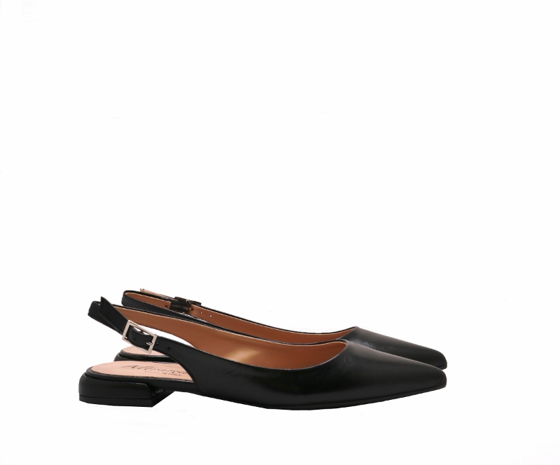leather ballets flats