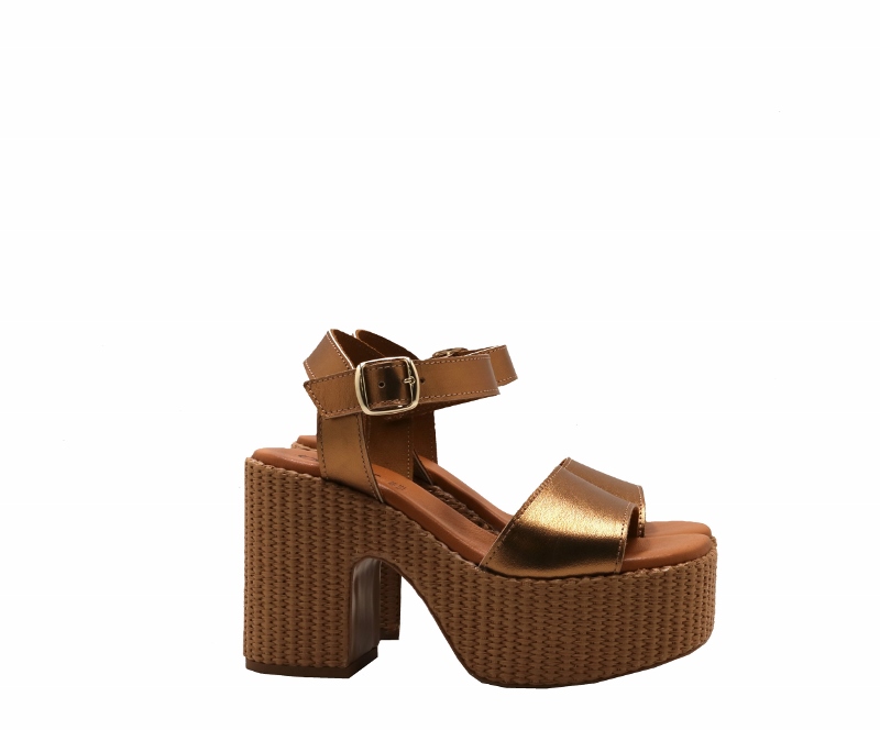 Women's leather wedges